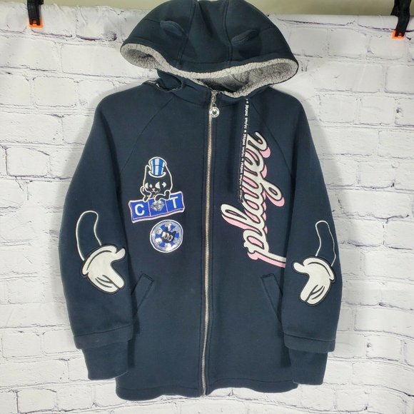 Toby Black AO2 Women's Black Meow Meow Cat Hoodie - Picture 1 of 12